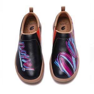 UIN Men's Walking Travel Shoes Slip On Microfiber Casual Comfort Sneaker (Done)